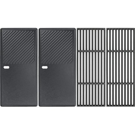 7785 & 7883 43 cm Gusseisenrost und Schalterplatte für Enders Boston Black 4 IK Turbo Gasgrill (1/5)