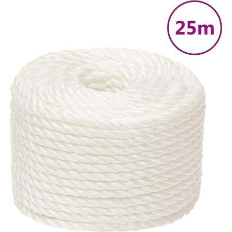 Arbeitsseil Weiß 16 mm 25 m Polypropylen
