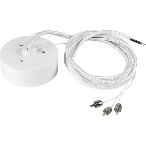 [NEUWERTIG] B-Ware Slv Decona Abhängeset Pendelleuchte Hängeleuchte 150cm Weiß