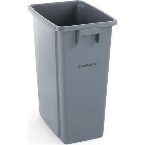 Poubelle Etroite AmerBox 60L Grise 455x315x(H)580mm - Hendi (1/2)