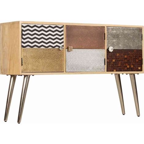 Maison Exclusive - Credenza 120x30x75 cm Legno Massello di Mango (1/5)