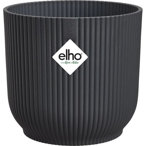 elho® Vibes Übertopf Fold Anthrazit Ø 25 cm - Kunststoff (1/5)