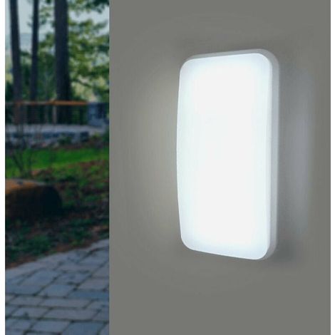 20W Rectangular LED Wall Light IP65 - Cold White 6000K - 8000K - (1/5)