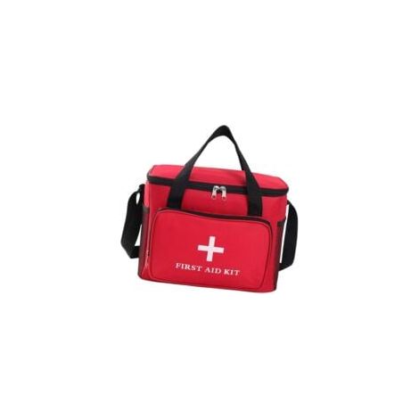 Trousse de Premiers Secours Vide, Grande capacité, légère, Multi-Poches, idéale pour Les activités de Plein air et la Navigation de Plaisance, Rouge (1/4)