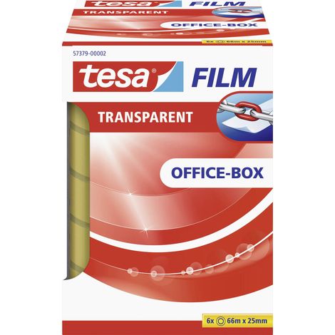 tesafilm tesa 57379-00002-01 transparent (L x l) 66 m x 25 mm acrylate 6 pc(s) (1/5)