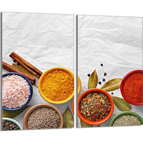 Plaque de protection en verre pour la cuisinière 2x30x52 Épices (1/5)