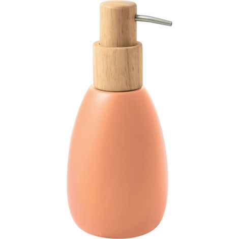 Distributeur de savon polyrésine et bois SVEN Pêche Spirella (1/3)