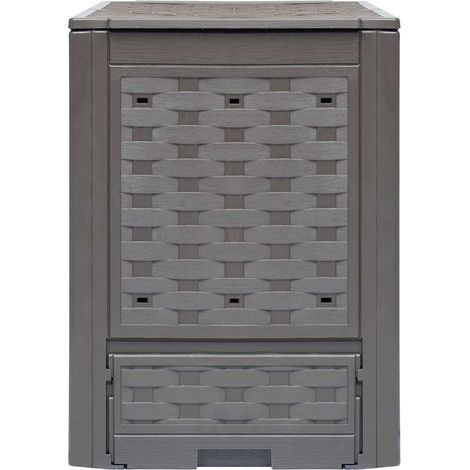 Maison Exclusive - Gartenkomposter 2 Stk. Braun 60x60x83cm 600 L (1/5)
