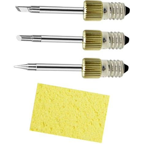 3 Pièces Embouts de Fer à Souder Résistant à la sans Fil USB Tête de Soudage Réparation E10 Embouts de Soudage Filetés Professionnels (1/5)