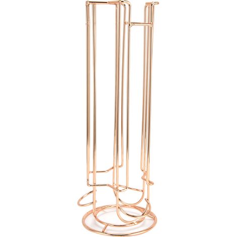 Support mural pour capsules de café, étagère de rangement pour 18 dosettes, porte-capsules en métal noir (1/5)
