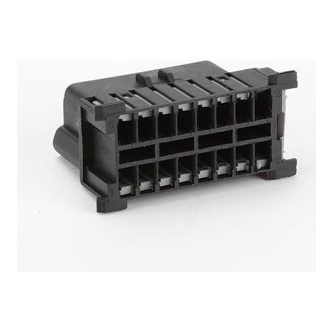 51115-1601, OBD16P wiring harness connector, 16 pins, black sheath, diagnostic connector (1/4)