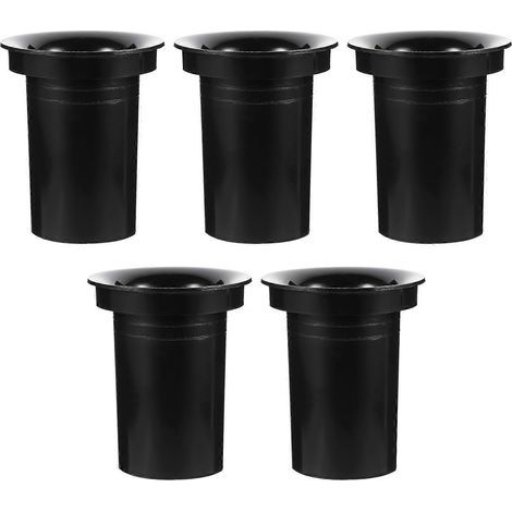 Lot de 5 tubes de remplacement pour haut-parleur, tuyau bass-reflex en plastique, sortie d'air-9X11CM-Black (1/2)