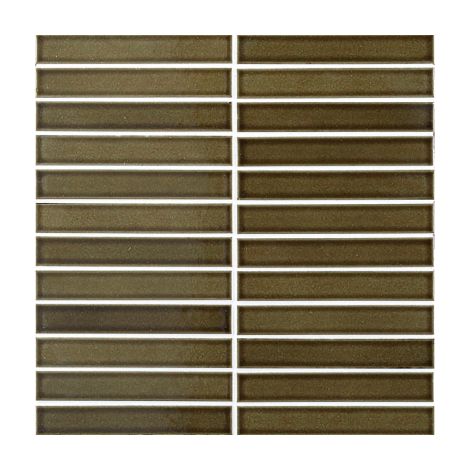 Mosaïque de grès cérame Zen INAX BIYUSAI - Moss green boîte de 1.39 m2 - Moss green - boîte de 1.39 m2