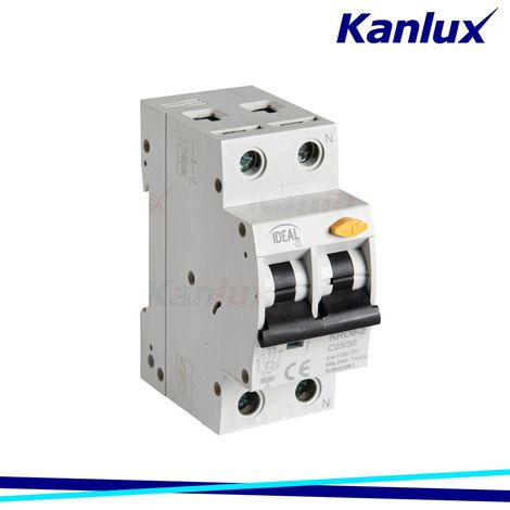 Interruttore automatico con dispositivo di sovracorrente KRO6 2P C25 30mA AC Ideale (1/3)