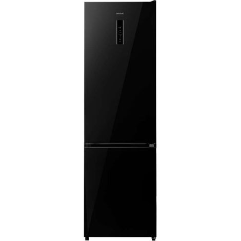 Cecotec Réfrigérateur Bolero CoolMarket Combi 405 WL Elite Black Glass A. 405 Litres, Hauteur 199 cm, Largeur 59,2 cm, Classe A (1/5)