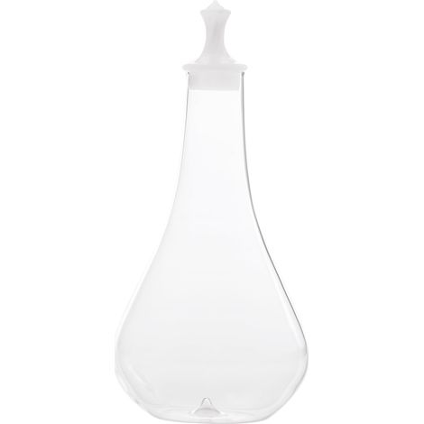 Zafferano Bottiglia Collezione Pirolo in Vetro Borosilicato Soffiato a Mano Bianco Design Elegante Ispirato agli Scacchi per Servizio Tavola