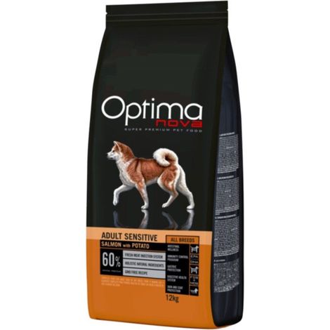 Optimanova Adulte Sensible Saumon et Pommes de terre 12 kg