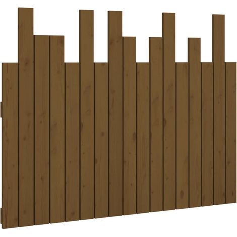 Maison Exclusive - Wand-Kopfteil Honigbraun 108x3x80 cm Massivhol