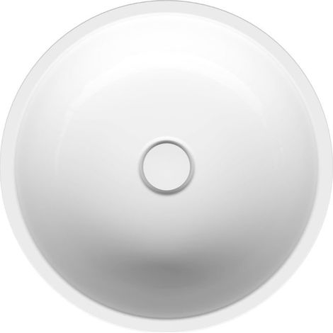 BetteBalance lavabo encastré, rond, 435mm, acier titane émaillé,