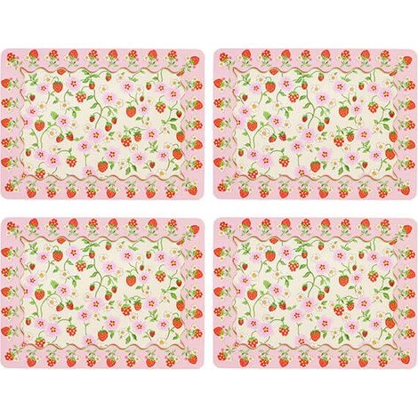 Cath Kidston Strawberry Set of 4 Cork Backed Placemats (1/3)