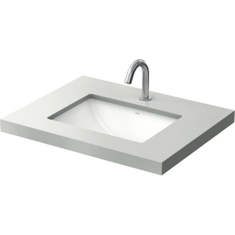 TOTO WU lavabo à encastrer, sans trou pour robinetterie, avec