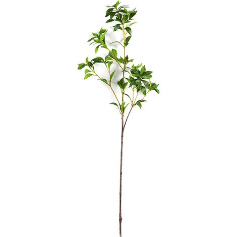 Biegsame künstliche Blätterstiele für die Vase, künstliche Strauchpflanzenstiele für die Heimdekoration (1/2)