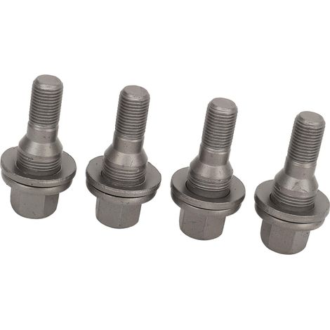 Ej.Life Boulons de Roue Hexagonaux de 17mm, 4 Pièces, 3549817 003549817 9644576680, Goujons de Remplacement pour Peugeot 206 207 208 308 407 1007 A (1/4)