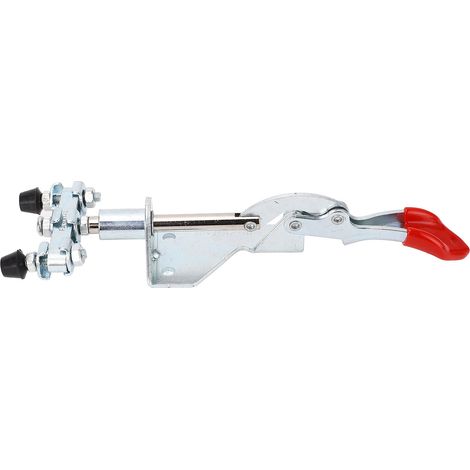 Pince à genouillère double tête, force de serrage de 45 kg, course de 30 mm, vis M4x25, dégagement rapide par simple pression ou traction (1/5)