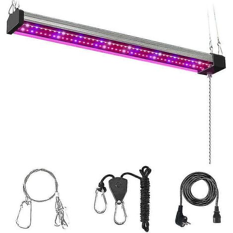 Lampe de croissance LED 30/50 cm à spectre complet - Éclairage connectable pour plantes d'intérieur-AquaForge