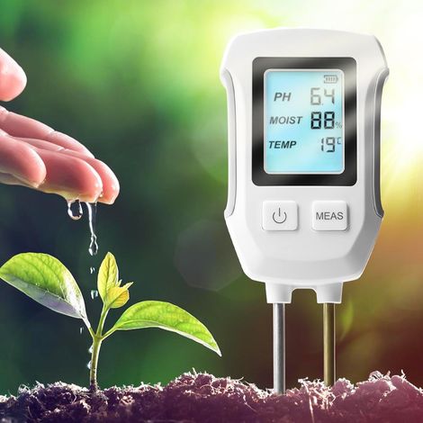 1 Testeur De Sol 3 En 1, Analyse Ph Humidité Lumière, Mesure Température, Pour Jardin Ferme Pelouse (1/5)