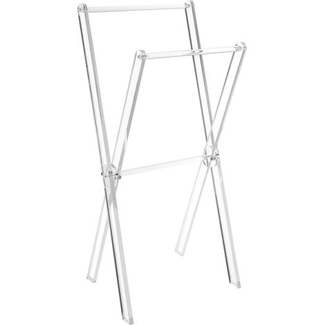 Portasciugamani da bagno in plexiglass trasparente Xfile