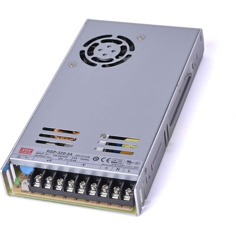 Schaltnetzteil 320 W, geschlossen, 24 V DC, 13,4 A, 3 Ausgänge, RSP-320-24 von MEANWELL (1/4)