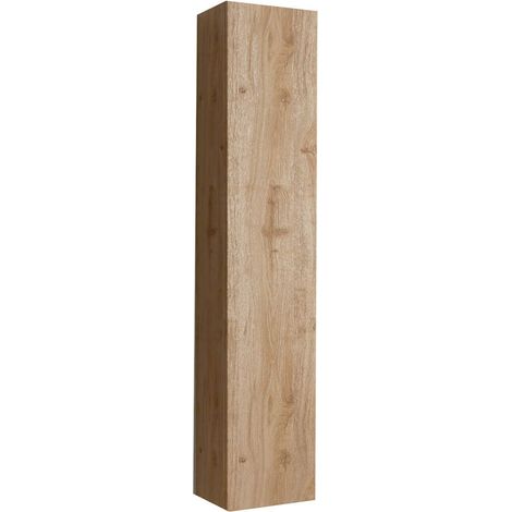 Colonne murale suspendue 1 porte aspect bois finition Cadiz - ARTURO