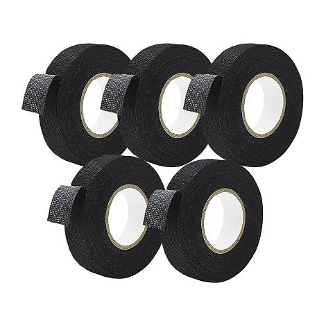 Cotton Adhesive Tape Textile Tape Heat Resistant Self-Adhesive Tape for Car, Home, Fabric Electrical Cables