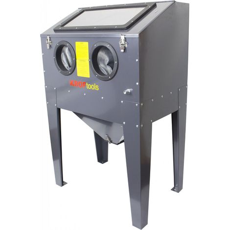 Cabine de sablage pneumatique 220L – Débit d'air 15-25 CFM – Pression 40-120 PSI – Pour nettoyage pièces métalliques et bois – Kroftools