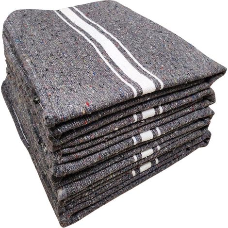 Lot de 5 Couvertures de Protections de Meubles pour Déménagement, Transport et Stockage - Voiture - Animaux - Yoga 120 x 220 cm - 500 g/m² Couverture 100% Textile Recyclé (1/5)