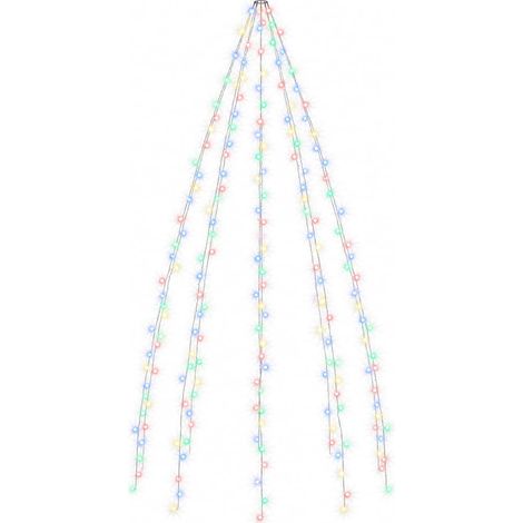 vidaXL Red de luces de árbol de Navidad 400 LEDs de colores400 cm (1/2)