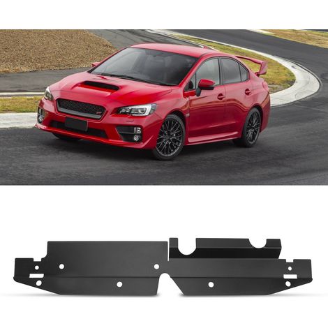 Cache/carénage de radiateur en aluminium pour Subaru Impreza WRX et STI 08-14, noir (surdimensionné) (1/5)