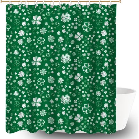 Rideau de bain imprimé polyester 180x180 imperméable bâche de douche pour une ambiance tropicale et dépaysante (1/5)