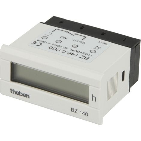 Compteur horaire Theben BZ 146 numérique montage sur tableau 22x45 mm