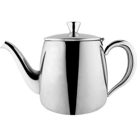 Cafe Olé PT-013 - Teiera in acciaio INOX, 380 ml, Acciaio INOX, 35 oz (1/4)