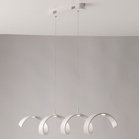 Fan Europe HELIX LED Swirl Pendel-Deckenleuchte Weiß, Silber 1600lm 3000K 80x13,5cm (1/5)