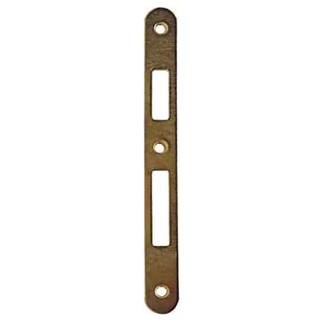 Contropiastra per Serratura Patent Yale Bonaiti Ottonato Lucido (1/2)
