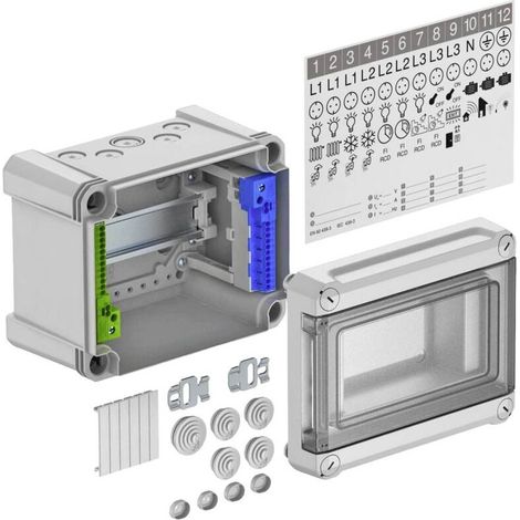 [NEUWERTIG] B-Ware OBO Bettermann Kleinverteiler SDB 05 PC Aufputz 1 Reihe IP66 150x125x190mm