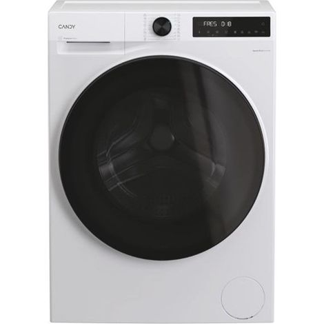 Candy – Lave-linge hublot 10 kg 1400 tours – Connectivité Wi-Fi et Bluetooth – Fonction vapeur – Moteur induction silencieux – Tambour inox
