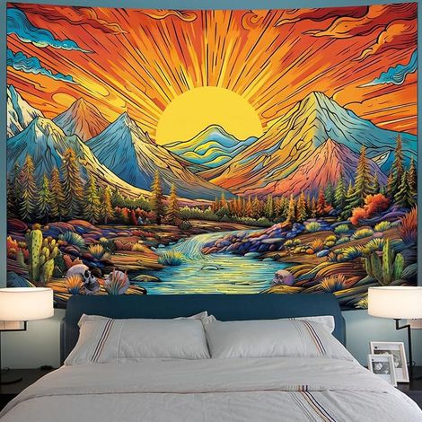 Tapestry - Polyester - For Wall Decoration Bedroom Living Room Dorm - 120 X 178 Cm - 213 X 152 Cm (1/5)