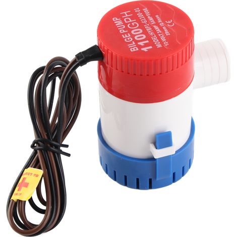 Pompe à eau marine submersible 1100 GPH 12 V, non automatique (1/5)
