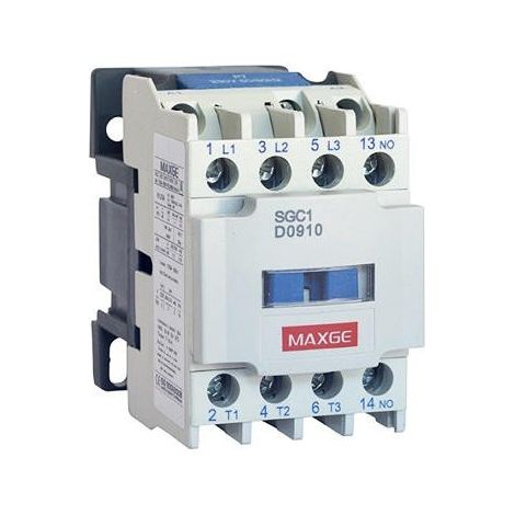 Contactor 3 Polos 12A 230V AC 1NO Maxge