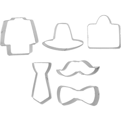 Emporte-pièces en acier inoxydable en forme de personnages de dessins animés, lot de 18, pour biscuits, gâteaux et chocolats faits maison. (1/5)