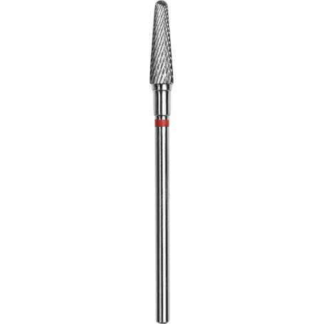 Fresa in metallo duro Staleks, cono rosso, 4/13 mm (1/2)